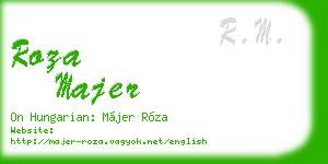 roza majer business card