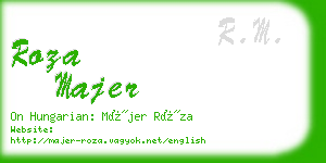 roza majer business card